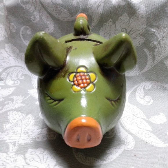 Green Piggy Bank - Picture 1 of 9